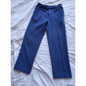 Rachel Comey Pants Womens 4 Blue Wide Leg Cropped Pleated Cuffed Office Chic